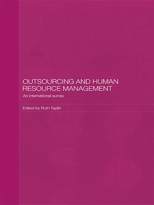 cover image of Outsourcing and Human Resource Management